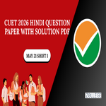 CUET 2026 Hindi Question Paper May 21 Shift 1 with Solution Pdf